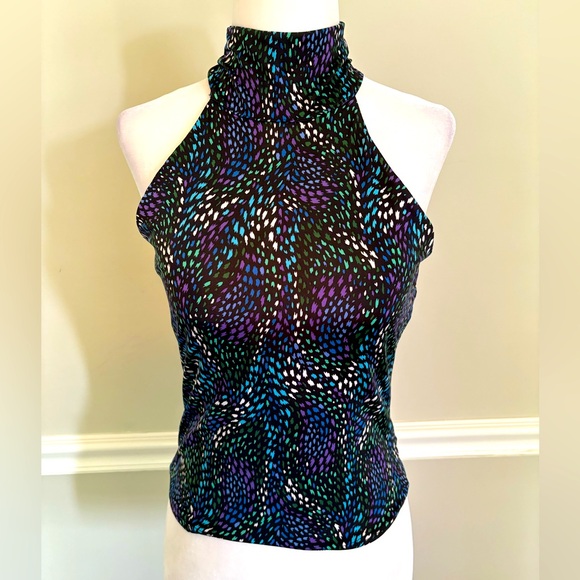 Veronica M Tops - VERONICA M. High Neck Patterned Top